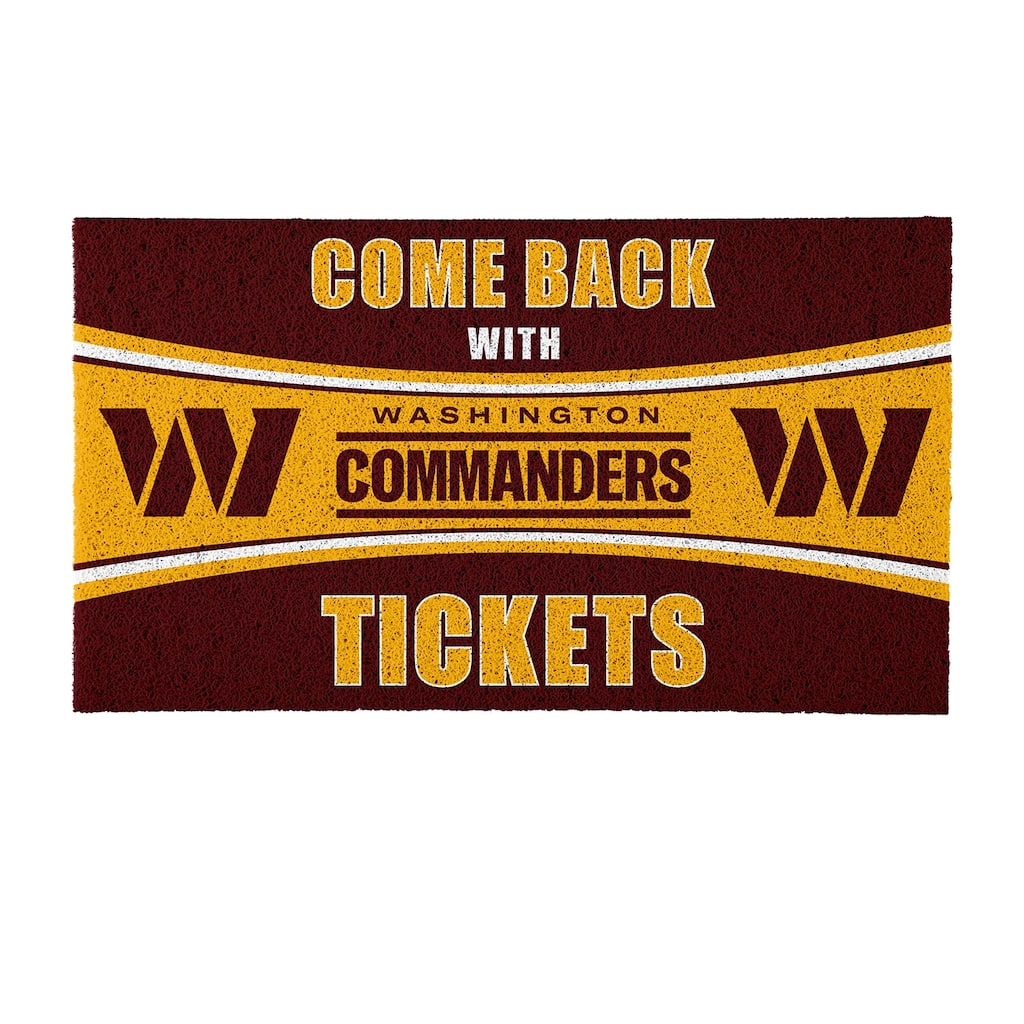 Liberty University 28 in. x 16 in. PVC "Come Back With Tickets" Trapper Door Mat