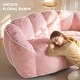 preview thumbnail 15 of 22, Loveseat Floral Shaped Bean Bag Sofa