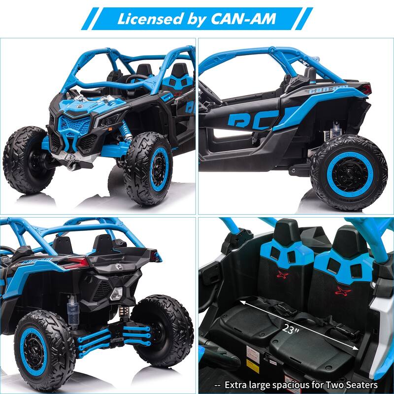 2-Seater Licensed Can-Am Electric Off-Road Ride-On UTV Car for Kids Best Gifts