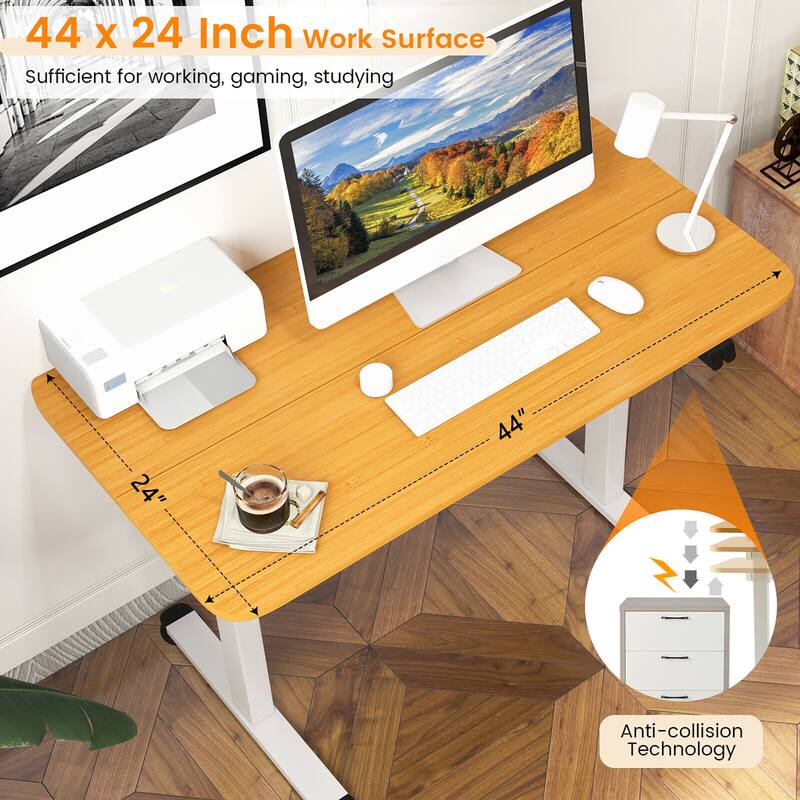 Gymax Electric Standing Desk Adjustable Stand up Computer Desk