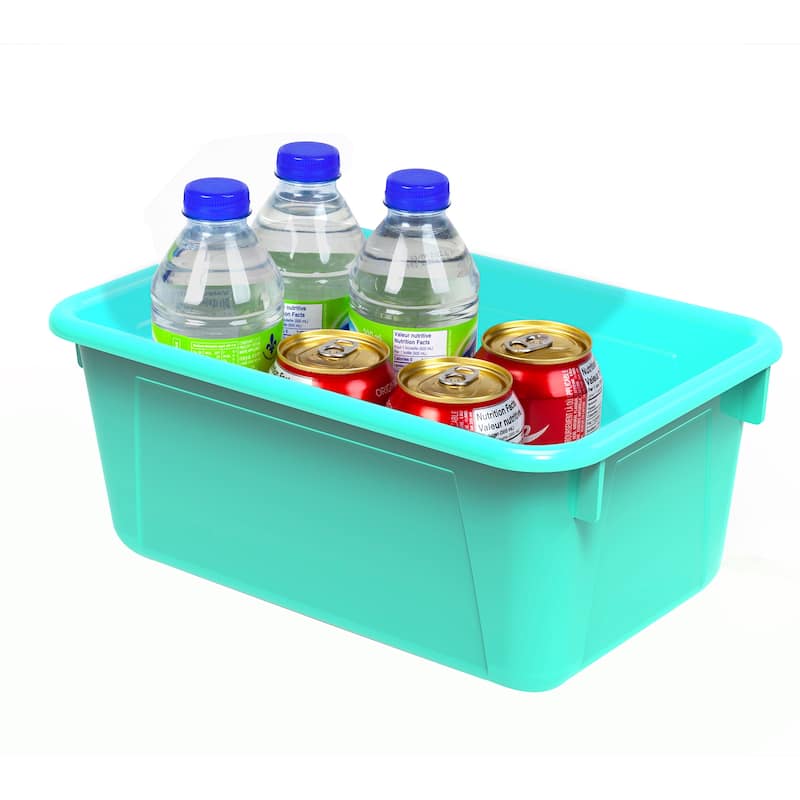Storex Small Cubby Bin, Teal, Pack of 5