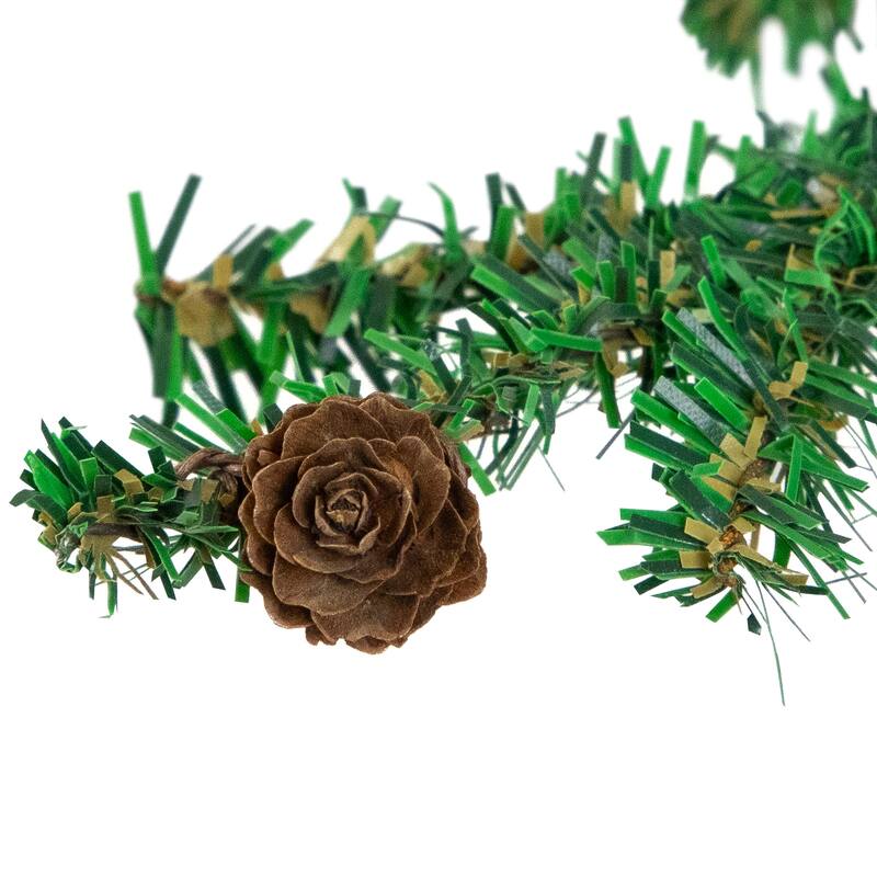 Medium Artificial Christmas Tree with Mini Pine Cones in Burlap Base - 3' - Unlit - 3 Foot