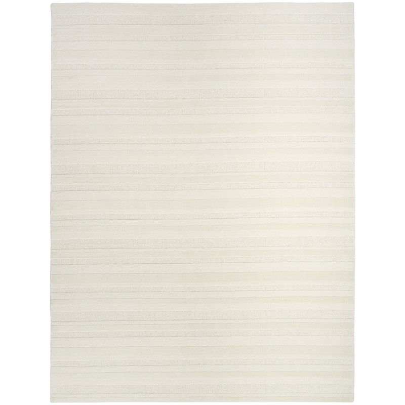 DKNY Pure Multi Weave Indoor only Solid Area Rug - Ivory - 8' 6" x 11' 6" - Rectangle