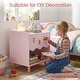 preview thumbnail 17 of 18, Costway Kids Nightstand, Toddler Scalloped Side Table with Wide Top &