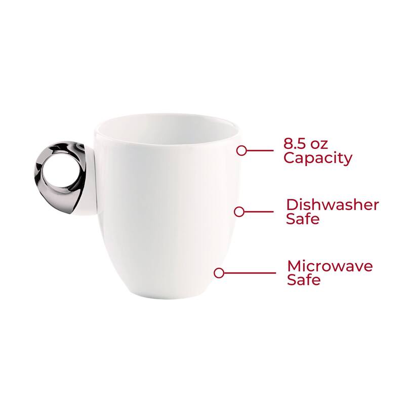 Guzzini Set of 4 Everyday Feeling Mugs