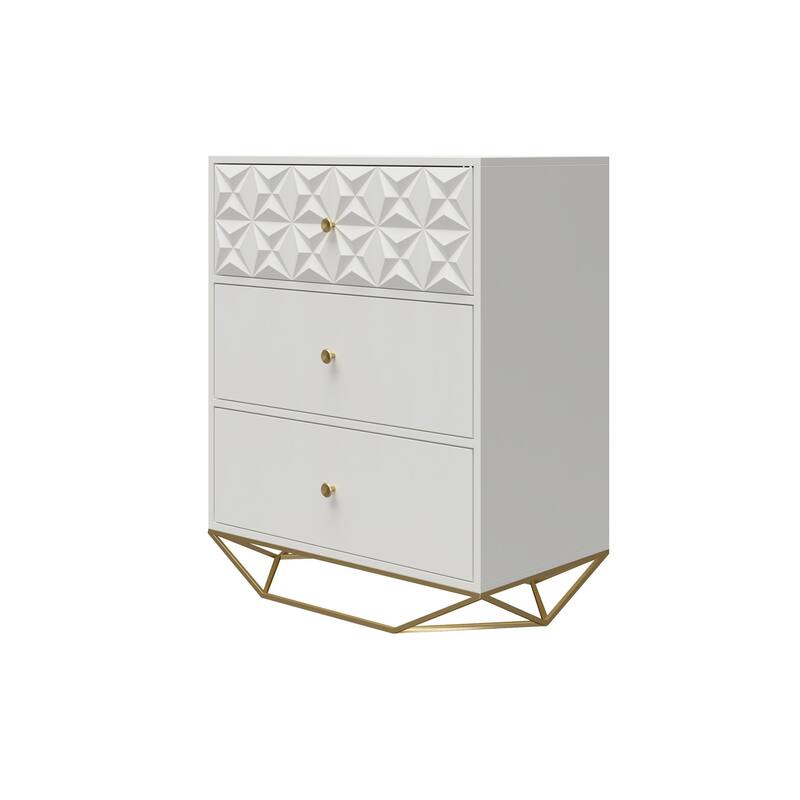 CosmoLiving by Cosmopolitan Blair 3 Drawer Dresser