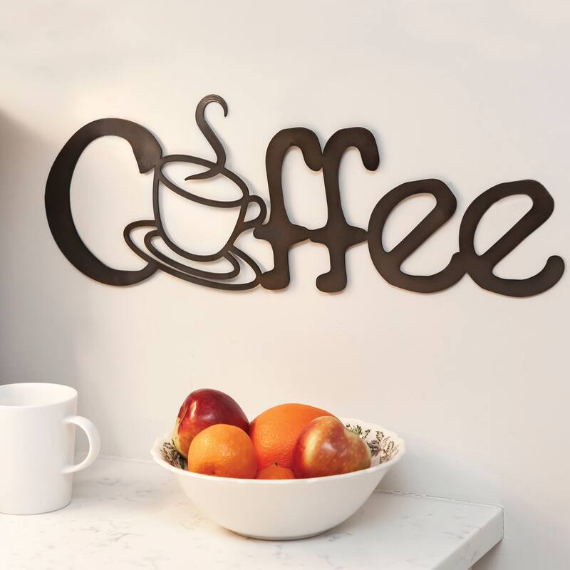 Coffee Metal Cutout Sign