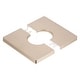 preview thumbnail 5 of 4, Wall Split Flange, ABS Square Self-Adhesive Escutcheon Plate with Diameter Hole, Water Pipe Cover for Water Faucet Decorations