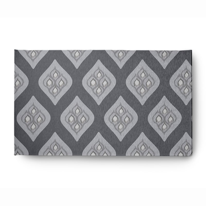 Olgee Bold Pattern Soft Chenille Rug - 3' x 5' - Grey