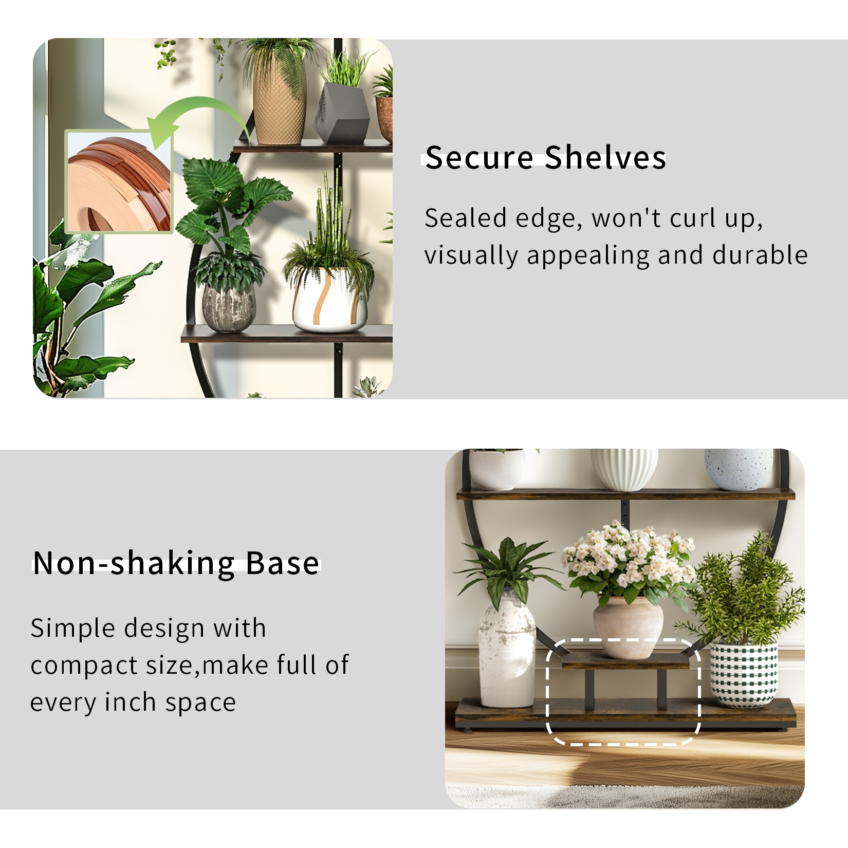 Vase Shape Planter Display Rack Industrial Style Plant Stand with 5 Tiers  Multilayer Garden Flower Stand for Home, Patio, Lawn - On Sale - Bed Bath \u0026  Beyond - 41489540, image size:1650x1650