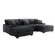 preview thumbnail 69 of 153, 118.4"W Plush Modular Sectional Sofa with Pillows