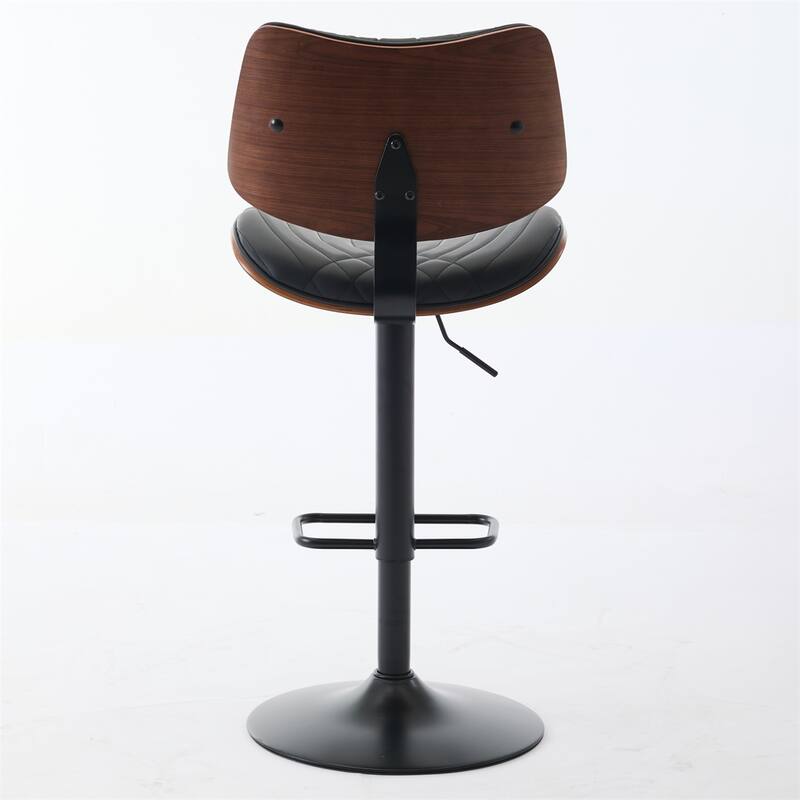 Adjustable Counter Height Upholstered 360Swivel Bar Chairs, 1 Carton