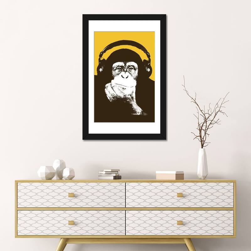 iCanvas "Headphone Monkey" by Steez