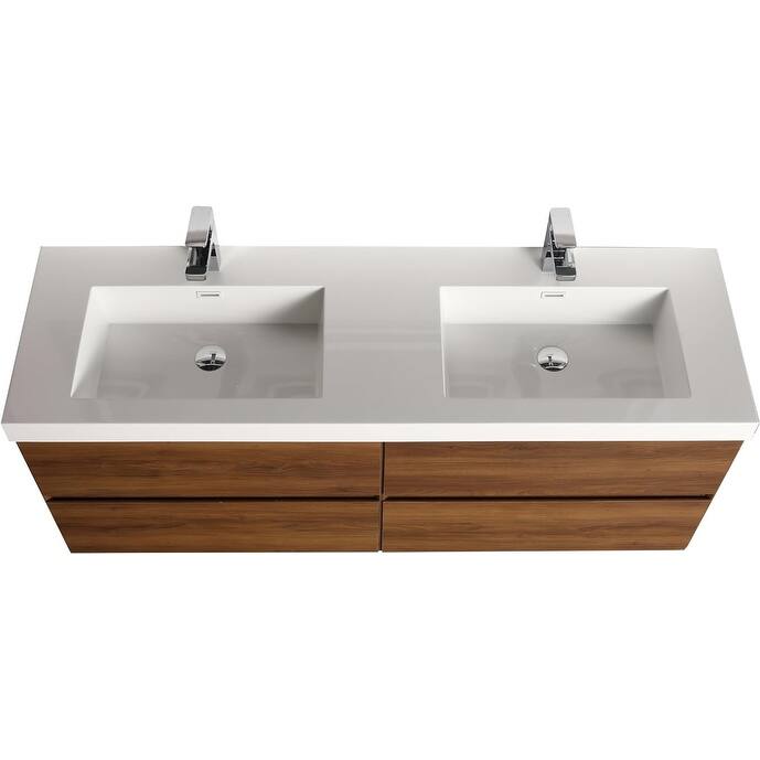 Blossom Assisi 72 Inch Wall Mounted Bathroom Vanity with Sink