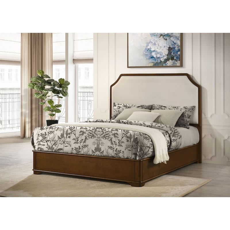 Garland 58-inch Panel Bed Cream Brown Cherry