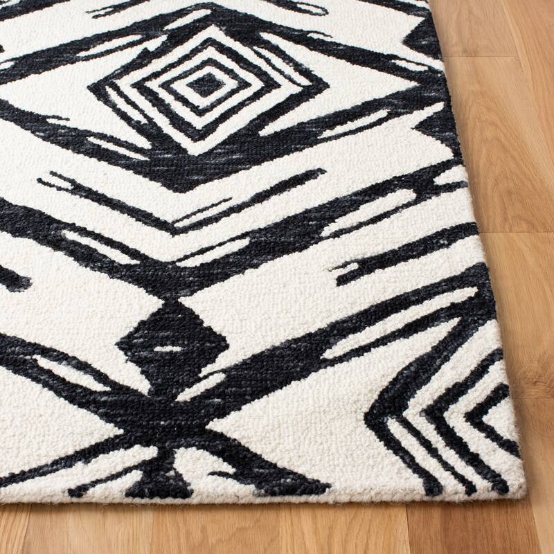 SAFAVIEH Handmade Metro Jorine Modern Abstract Wool Rug