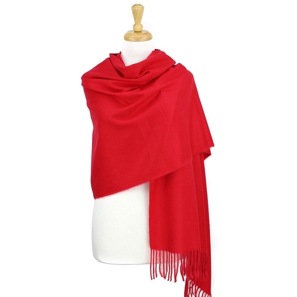 red shawl scarf
