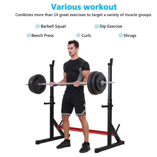 Home gym squat top and bench press