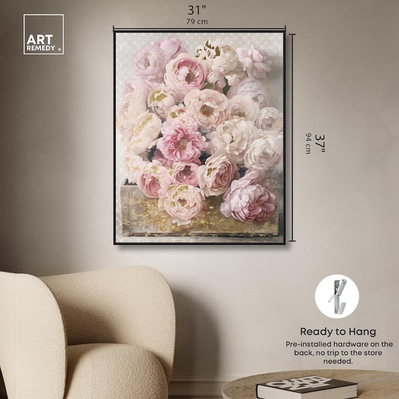 Beautiful Glam Floral Case Canvas by Art Remedy