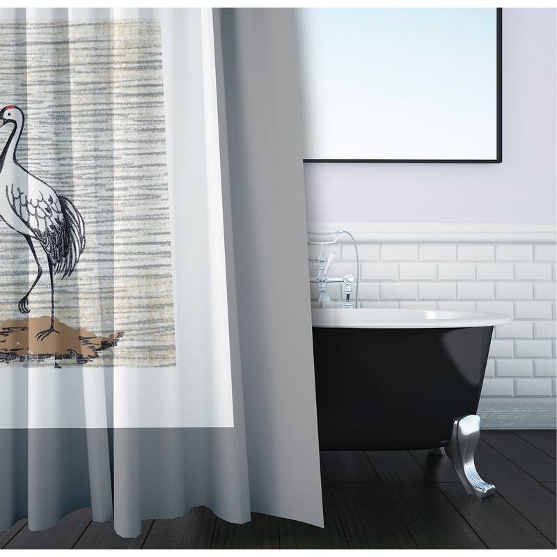 71 x 74-inch Sandbar Animal Print Print Print Shower Curtain