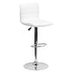 preview thumbnail 38 of 111, Modern Vinyl Stitch Back Adjustable Height Barstool - 16"W x 19"D x 35" - 44"H