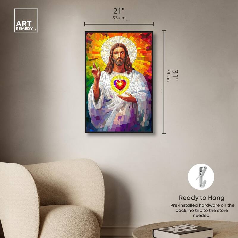 Blocks of Benediction I Canvas by Art Remedy
