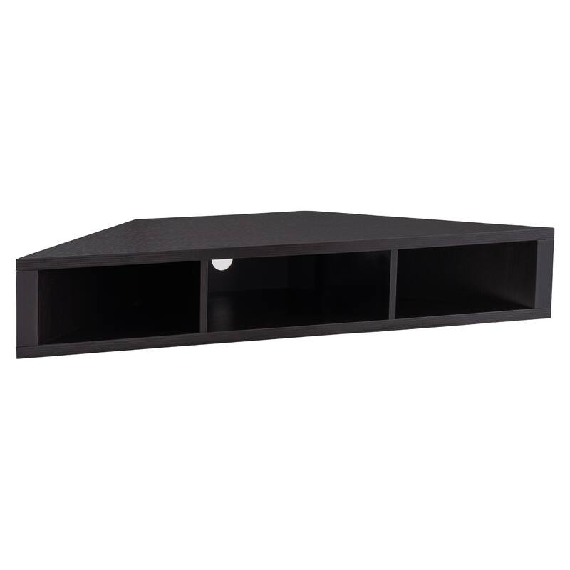 Furniture of America Sukhumi Transitional 47-inch 3-Shelf Wall-Mounted Corner TV Console