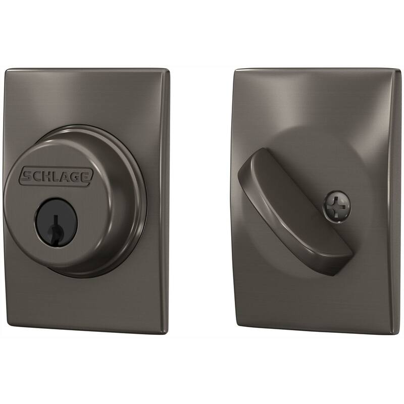 Schlage Single Cylinder Keyed Entry Grade 1 Deadbolt with Decorative