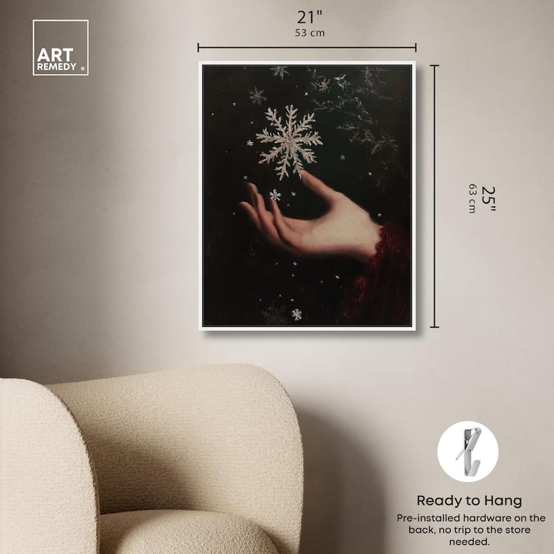 Holding Winter Canvas by Art Remedy