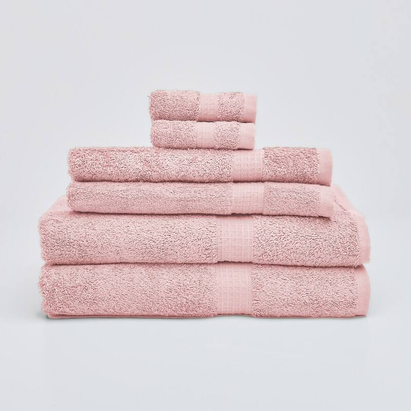 Classic Touch 6-Piece 100 Cotton Towel Set