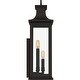 preview thumbnail 3 of 2, Abernathy 3-Light Old Bronze Outdoor Wall Lantern