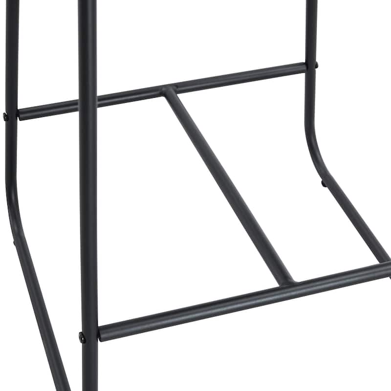 Modern Minimalist PU Leather Bar Stools Set of 2