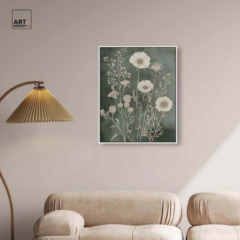 Airy Green Garden Canvas by Art Remedy