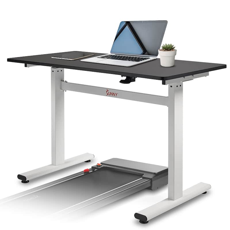 Sunny Health & Fitness Multi-Purpose Air-Drive Adjustable Standing Desk A023001 - Weights
