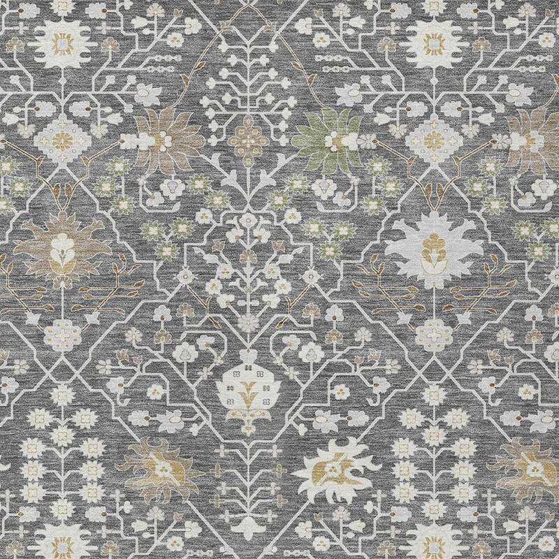 HomeRoots Oriental Traditional Rectangle Outdoor Rug