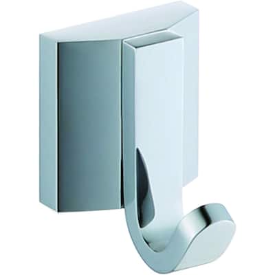 Blossom Single Robe Hook Rack Holder Hanger Solid Bathroom Accessory - Chrome