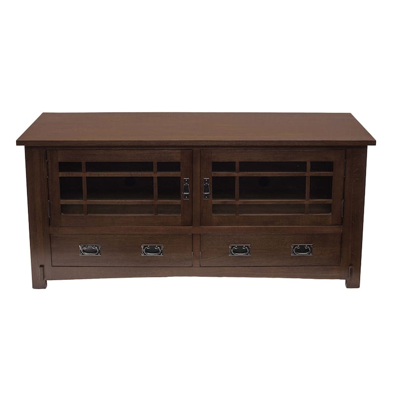 Mission Quarter Sawn Oak TV Stand - 60" - Walnut