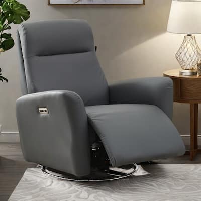 Recliner Chair with 270° Swivel, Rocking Function, and Quick Assembly