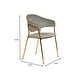 preview thumbnail 63 of 61, Set of 2 Bella Modern Leather or Velvet Upholstered Dining Chair with Gold Stainless Steel Legs for Home Office Kitchen