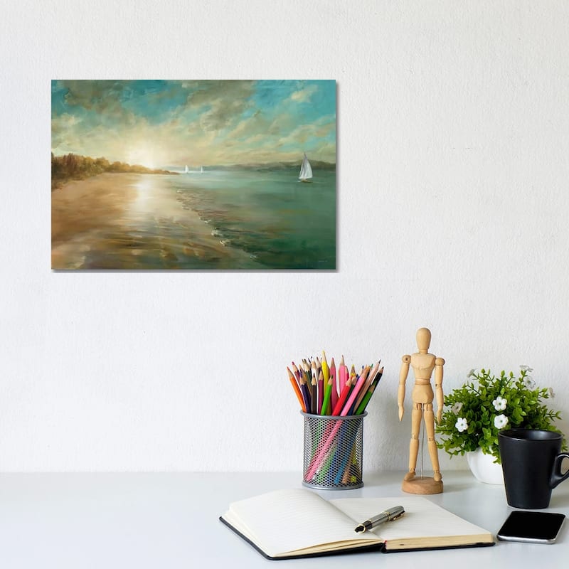 iCanvas "Coastal Glow" by Danhui Nai Canvas Print - 8x12x0.75