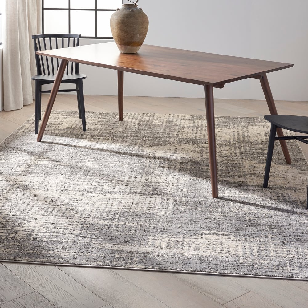 Calvin Klein Rush Abstract Modern Neutral Area Rug