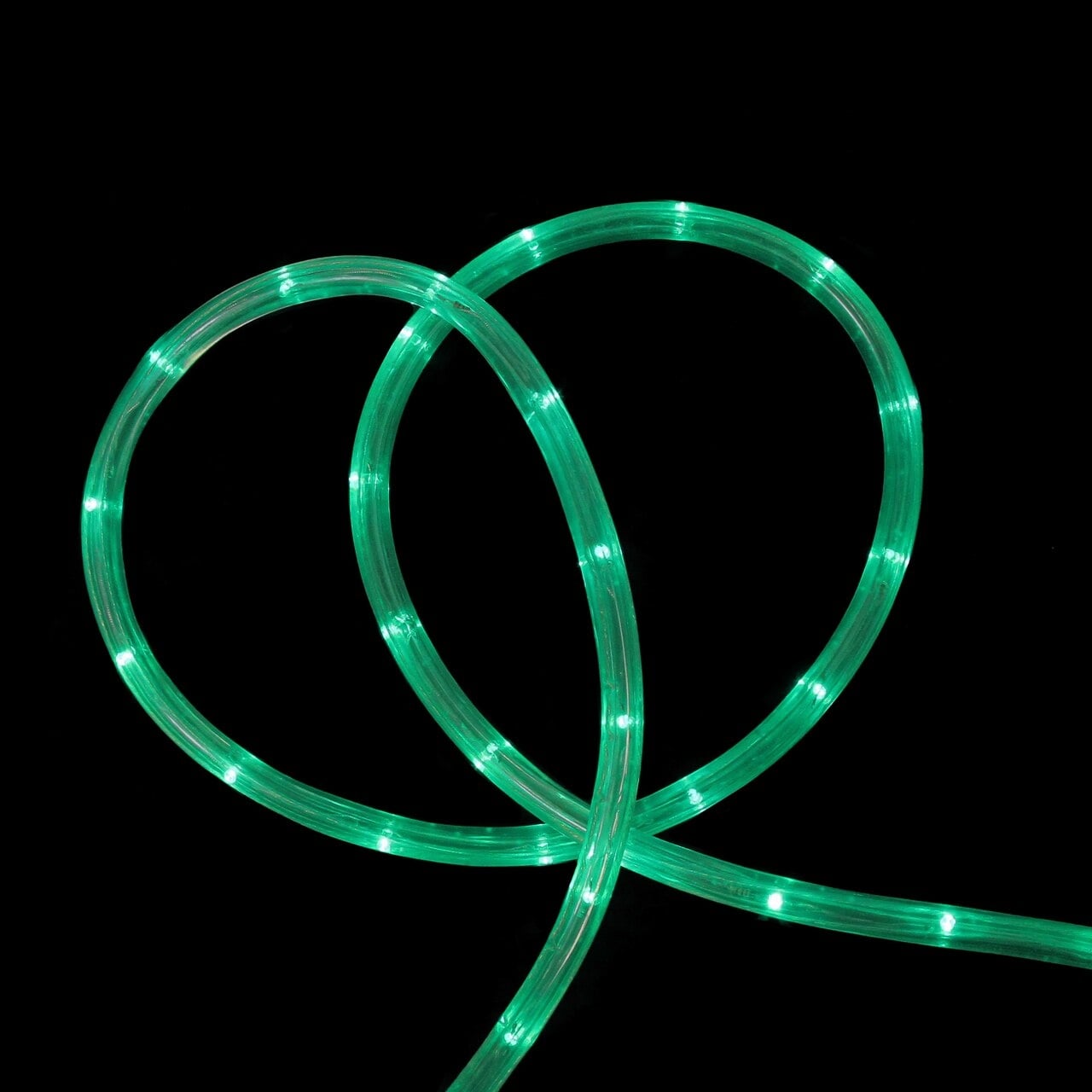 Flexible Incandescent Christmas Rope Light Green 18' Clear Wire