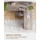 preview thumbnail 47 of 156, Farmhouse Executive L Shaped Desk Home Office Desk with Drawers and Storage Cabinet & Power Outlet
