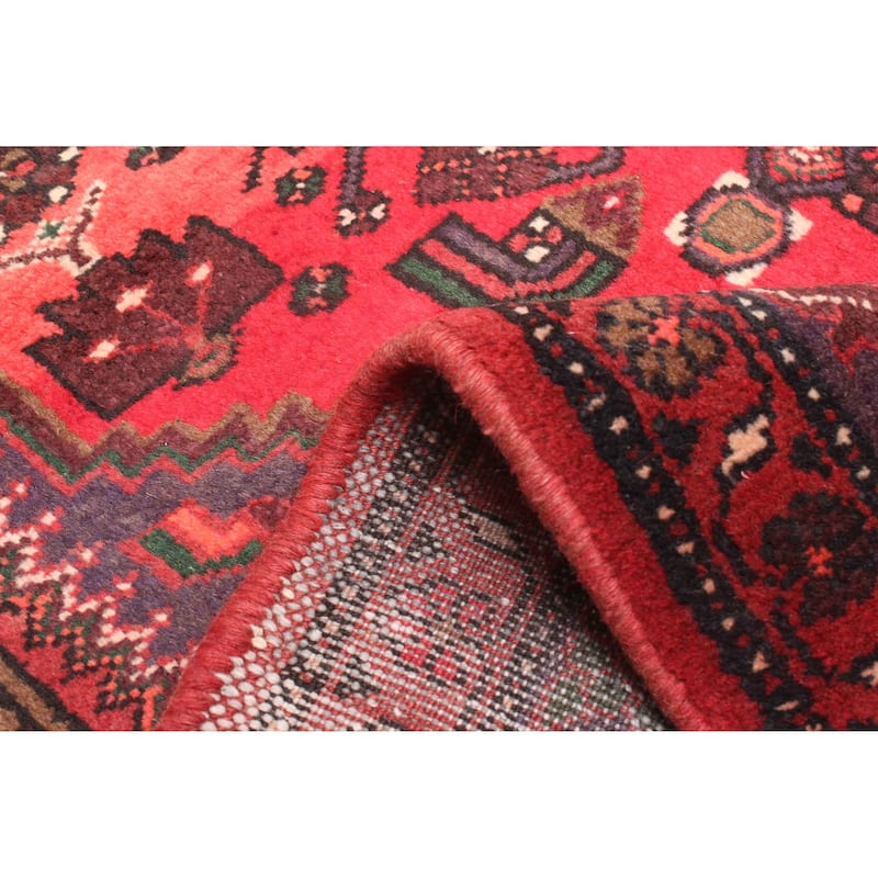 ECARPETGALLERY Hand-knotted Andelz Red Wool Rug - 4'2 x 6'5