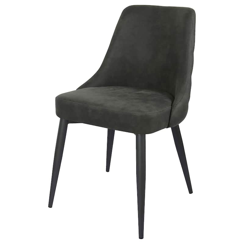 Curved Back Side Chair,Dining Chair (Set of 2) - Grey