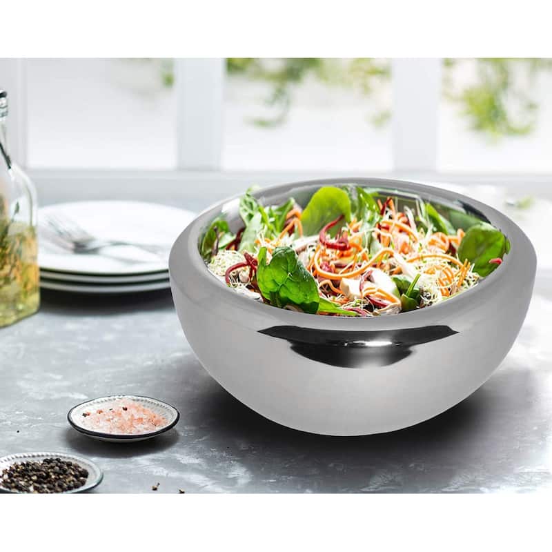 Sol Living Stainless Steel Double Wall Serving Bowl