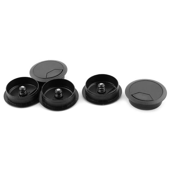 Shop Computer Desk Table Plastic Adjustable Wire Grommet Cable