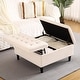 preview thumbnail 8 of 10, 33 Inch Velevt Lift-Top Storage Ottoman,Footrest Stool