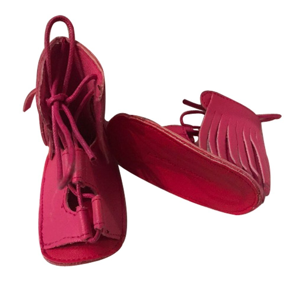 red bottom sandals