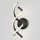 preview thumbnail 10 of 11, Artika DNA Modern Wall Light Fixture, Matte Black